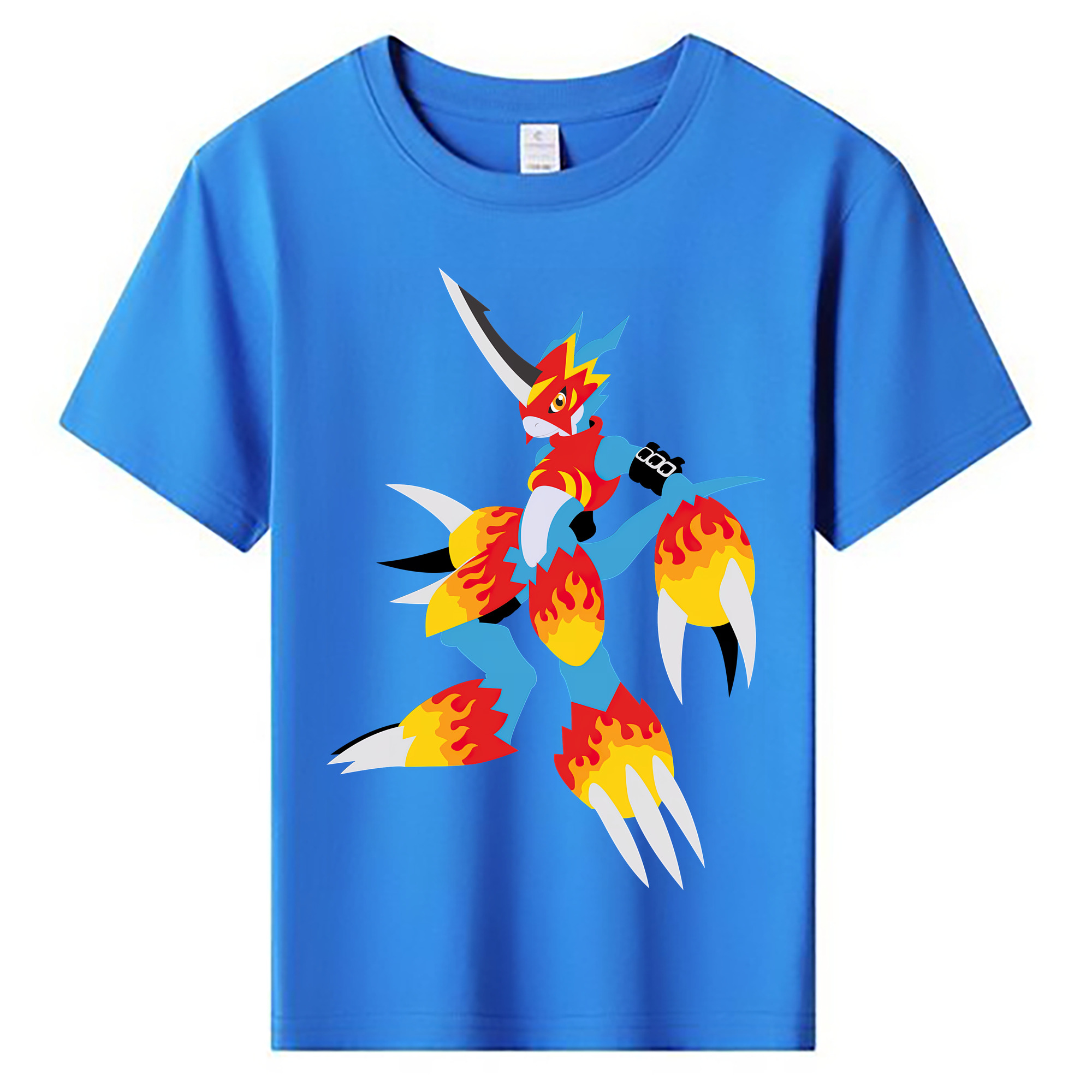 （画像用） Digimon デジタルモンスター/デジモン 綿100％キッズTシャツ（フロントプリント）